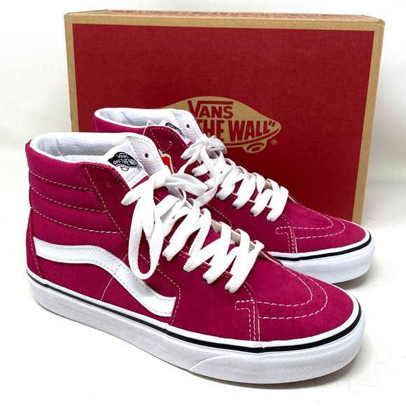 VANS Sk8-Hi Cerise Canvas Suede Pink Women - Picture 4 of 8